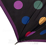 Зонт трость женский Prize 165 10081 Конфетти на черном