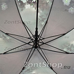Зонт трость женский Zest 21625 93 Цветы на сером