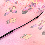 Зонт женский Три Слона 360 (D) 9218 Тюльпаны и бабочки (сатин)