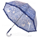 Зонт детский прозрачный Airton 1651 11546 рюши Ажурный синий