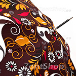 Зонт трость женский Zest 51616 3962 Цветы Узоры (с чехлом)