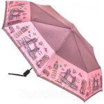 Зонт женский Три Слона 453 (A) 12936 Лондон в розовом (сатин)