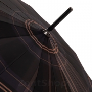 Зонт трость AMEYOKE L70-СH (05) Клетка, Черный