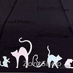 Зонт женский проявляюшийся Doppler 7441465СМ Cats (Кошки) 6697 Розовая ручка