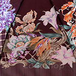 Зонт Три Слона 125 С 7178 (сатин) Цветочная композиция коричневый (сатин)