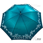 Зонт трость женский Zest 51617 4274 Бантики с горошком (с чехлом)