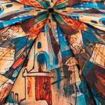 Зонт женский Zest 24665 7005 (2068) С абстрактными городскими мотивами