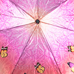 Зонт женский Три Слона 360 (D) 9218 Тюльпаны и бабочки (сатин)