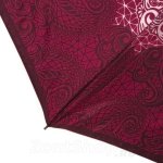 Зонт женский Doppler 74660 FGCE Magic Mini Big Carbon Lace 13506 Ажурные пейсли красный (сатин)