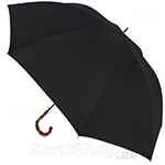 Зонт трость Три Слона M2710 Черный, ручка бамбук