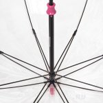 Зонт трость женский прозрачный Fulton L042 2643 Розочки