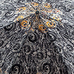 Зонт женский Doppler 74660 FG18 Classic Орнамент 7580 Серый (cатин)