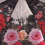Зонт женский MAGIC RAIN 4333 11300 Замок в розах (сатин)
