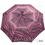 Зонт трость женский Zest 51617 4265 Волны розовый (с чехлом)