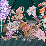 Зонт Три Слона 125 С 7177 (сатин) Цветочная композиция черный (сатин)