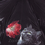 Зонт женский Trust 42372-82 (11414) Котенок и цветок (сатин)