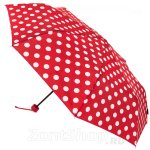 Зонт женский FunnyRain FR302/1 11681 Горох Красный