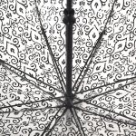 Зонт трость женский прозрачный Fulton L042 2644 Узоры