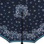 Зонт трость наоборот женский Doppler 73936520 12729 Цветочная паутинка синий