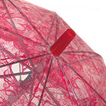 Зонт детский прозрачный Airton 1651 11545 рюши Ажурный красный