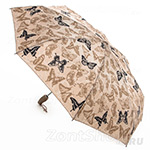Зонт женский Zest 24757 8575 Бабочки бежевый