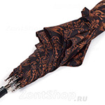 Зонт трость женский Zest 21518 9683 Орнамент коричневый