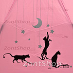 Зонт женский Airton 3912 4247 Розовый Звезды и кошки