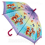 Зонт детский Три Слона С-47 9377 Мишка и Зайка