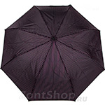 Зонт Fulton G818 1681 Черный розовые полосы, стальной каркас