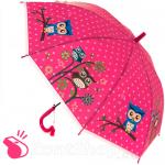 Зонт детский со свистком Torm 14801 15100 Забавные совята Розовый