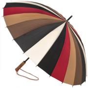 Зонт трость Три Cлона L2240 Хаки, мультиколор, 24 спицы, ручка дерево