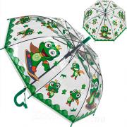 Зонт детский прозрачный, свисток Diniya 2651 (16309) Лягушонок