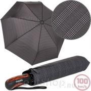 Большой надежный мужской зонт для двоих DOPPLER 74367 N (02) Клетка Серый