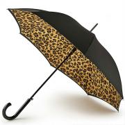 Зонт трость женский Fulton L754 3791 Леопард (двусторонний)
