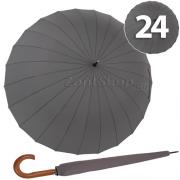 Зонт трость AMEYOKE L65-24 (03) Серый