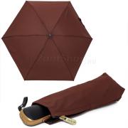 Компактный плоский зонт Три Слона L-4605 (D) 17898 Коричневый (в сумку, карман)