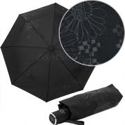 Компактный облегченный зонт Три Слона L-4898 (C) 17916 Цветы бабочки Черный