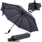 Зонт с обратным отрытим закрытим Knirps Re³ 0818 DARK GREY серый