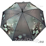 Зонт трость женский Zest 21625 93 Цветы на сером