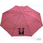 Зонт женский Nex 33841 6742 Кошки Сердце