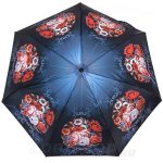 Зонт женский Три Слона L3766 13041 Цветочный перелив (сатин)
