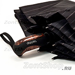 Большой надежный мужской зонт для двоих DOPPLER 74367 N (01) Полоса Черный