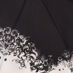Зонт женский Zest 53516 12020 Узоры черный белый