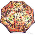 Зонт трость женский Airton 1626 8734 Абстракция надписи