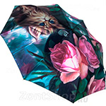 Зонт женский Trust 30471-41 (9097) Котенок и розы (сатин)