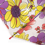 Зонт трость женский MAGIC RAIN 14833 11532 Волшебные цветы желто-розовый