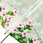 Зонт трость прозрачный Fulton L734 1952 Цветы