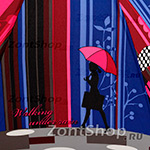 Зонт трость женский Zest 51616 1976 Прогулка под зонтом (с чехлом)