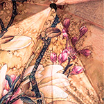 Зонт женский Trust 30471-89 (9099) Птица в саду (сатин)