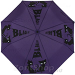 Зонт женский H.DUE.O H214 11428 Кошки Фиолетовый